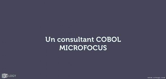 Un consultant COBOL MICROFOCUS