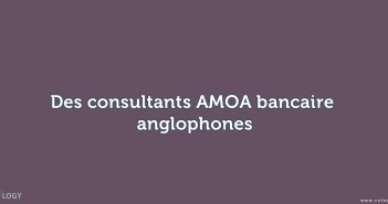 consultants AMOA bancaire anglophones