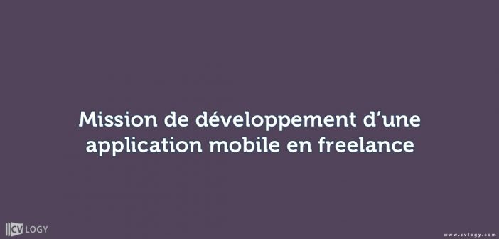 Mission de développement d’une application mobile en freelance