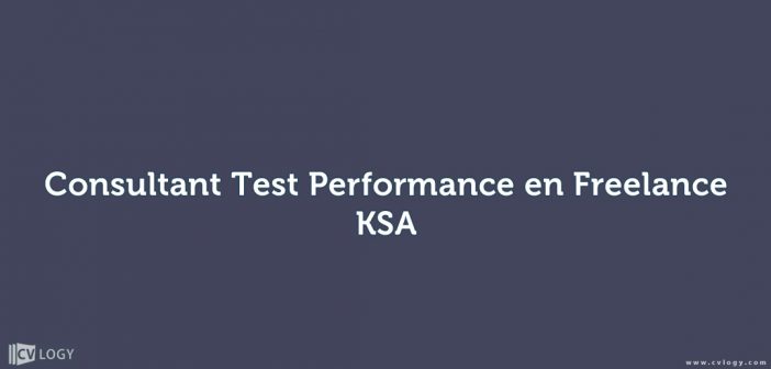 Consultant Test Performance en Freelance