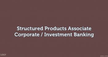 Structured Products Associate