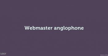 Webmaster anglophone