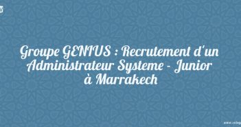 Groupe-GENIUS--Recrutement-dun-Administrateur-Systeme--Junior-Marrakech