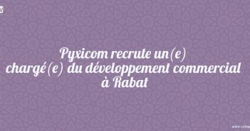 Pyxicom recrute un(e) chargé(e) du développement commercial à Rabat