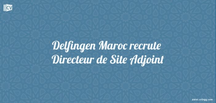 Delfingen Maroc recrute