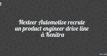 Nexteer Automotive recrute un product engineer drive line à Kenitra