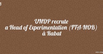 UNDP recrute a Head of Experimentation (FTA-NOB) à Rabat