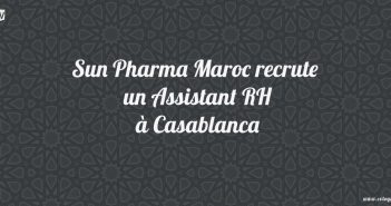 Sun Pharma Maroc recrute un Assistant RH