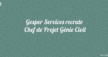 Gesper Services recrute Chef de Projet Génie Civil