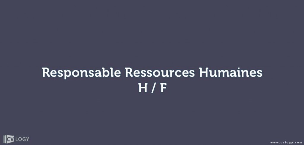 Responsable Ressources Humaines