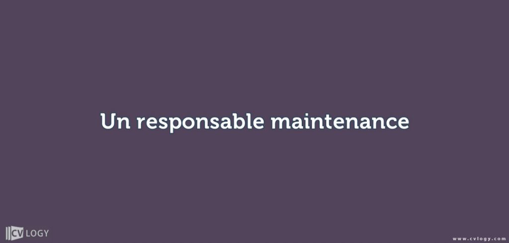 responsable maintenance Maroc