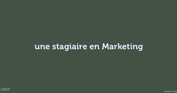 une stagiaire en Marketing