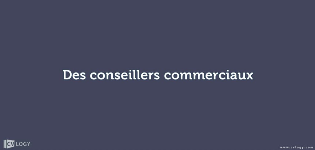 Conseillers Commercials