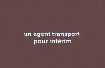 un agent transport pour intérim