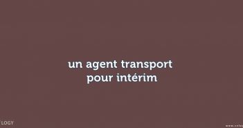 un agent transport pour intérim