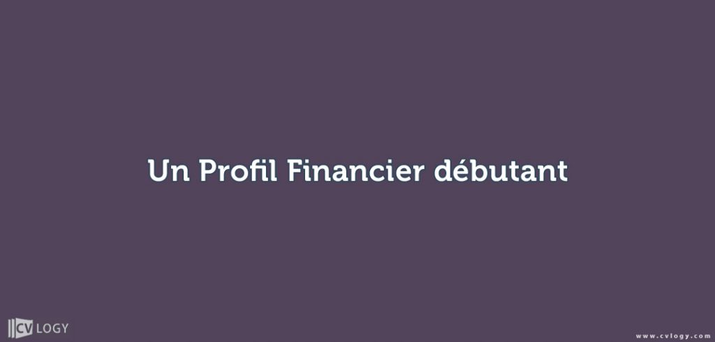 un Profil Financier débutant