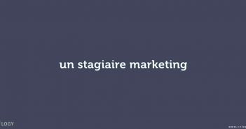 un stagiaire marketing