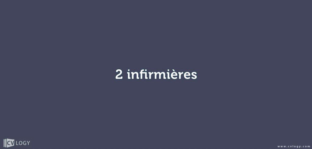 2 infirmières
