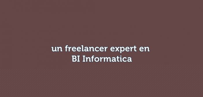 un freelancer expert en BI Informatica