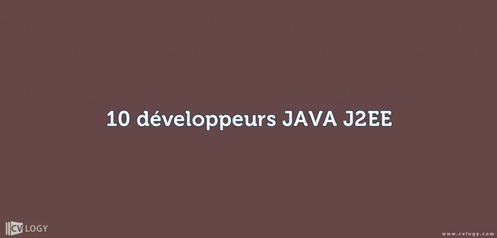10 développeurs JAVA J2EE