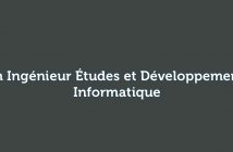 Ingénieur Études et Développement Informatique