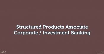 Structured Products Associate