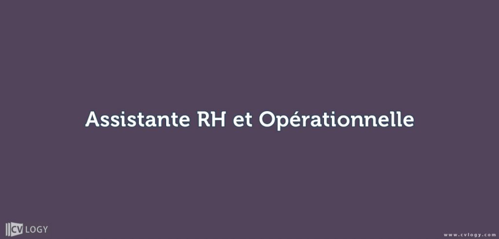 Assistante RH et Opérationnelle