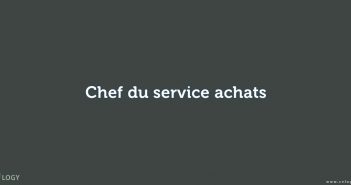 Chef du service achats