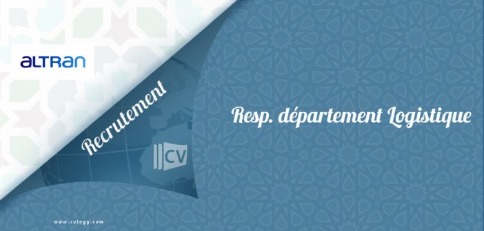 Responsable département Logistique