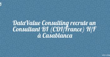 DataValue Consulting recrute un Consultant BI (CDI/France) H/F à Casablanca