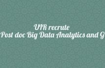 UIR recrute un Post doc Big Data Analytics and GIS