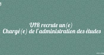 UIR recrute un(e) Chargé(e) de l’administration des études