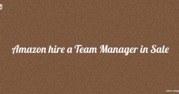 Amazon hire a Team Manager in Sale