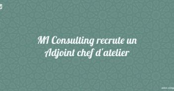 MI Consulting recrute un Adjoint chef d'atelier