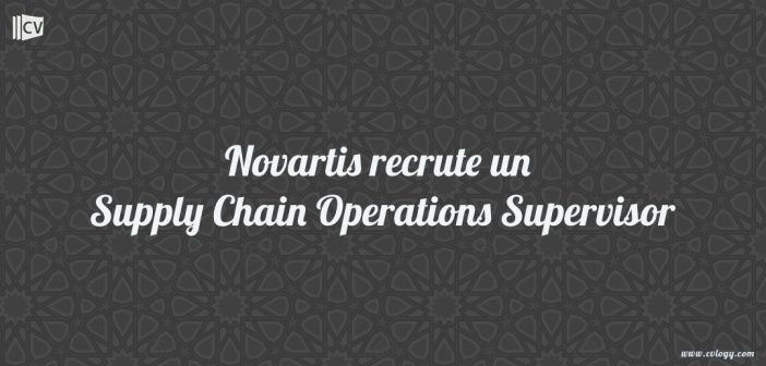 Novartis recrute un Supply Chain Operations Supervisor