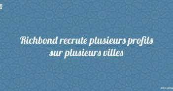 Richbond recrute plusieurs profils