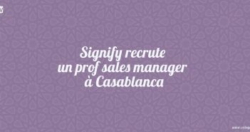 Signify recrute un prof sales manager à Casablanca Signify recrute un prof sales manager à Casablanca
