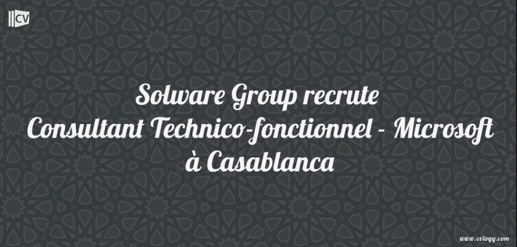 Consultant Technico-fonctionnel - Microsoft