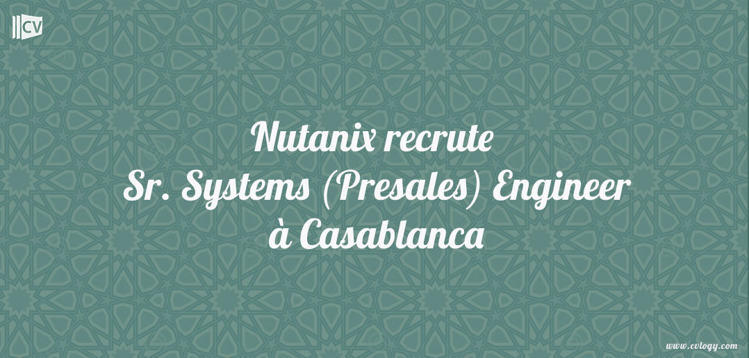 Sr. Systems (Presales) Engineer