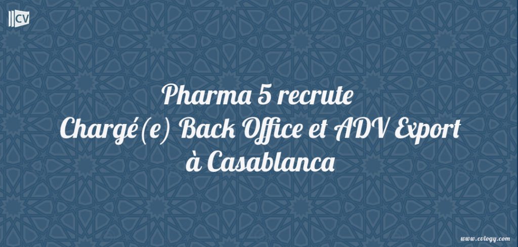 Chargé(e) Back Office et ADV Export