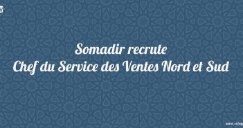 Somadir recrute Chef du Service des Ventes Nord et Sud