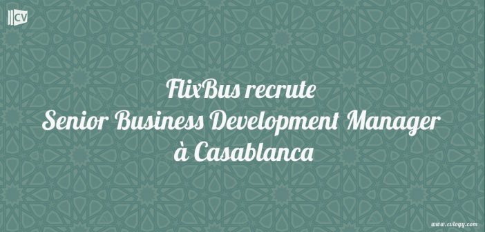 Senior Business Development Manager Morocco