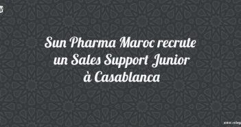 Sun Pharma Maroc recrute un Sales Support Junior
