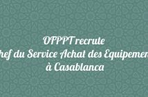 Chef du Service Achat des Equipements