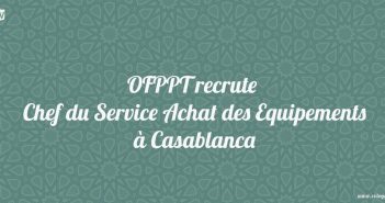 Chef du Service Achat des Equipements