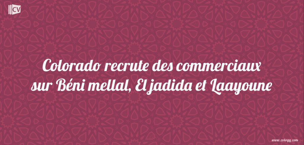 Colorado recrute des commerciaux