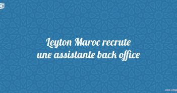 Leyton Maroc recrute une assistante back office