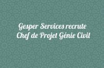 Gesper Services recrute Chef de Projet Génie Civil