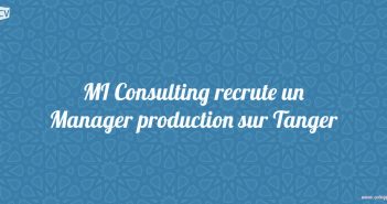 recrutement un Manager production