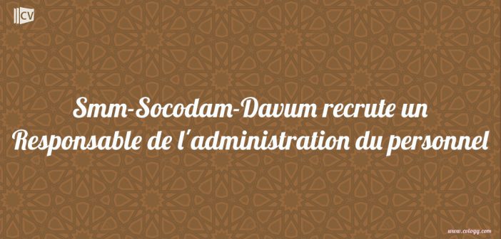 Responsable administration du personnel